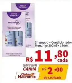 Macromix Atacado Shampoo + Condicionador Monange oferta