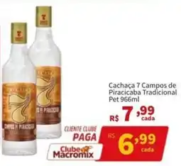 Macromix Atacado Cachaça 7 Campos de Piracicaba Tradicional oferta