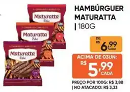 Pais e Filhos Supermercados Hambúrguer maturatta oferta