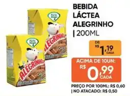 Pais e Filhos Supermercados Bebida láctea alegrinho oferta
