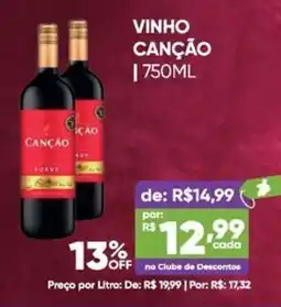 Pais e Filhos Supermercados Vinho canção oferta