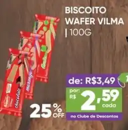 Pais e Filhos Supermercados Biscoito wafer vilma oferta