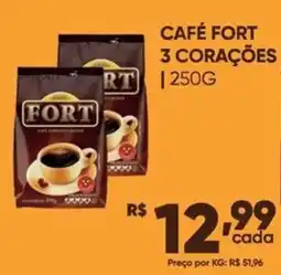 Pais e Filhos Supermercados Café fort 3 corações oferta