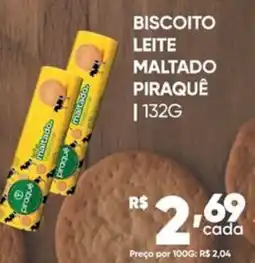 Pais e Filhos Supermercados Biscoito leite maltado piraquê oferta