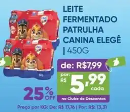 Pais e Filhos Supermercados Leite fermentado patrulha canina elegê oferta