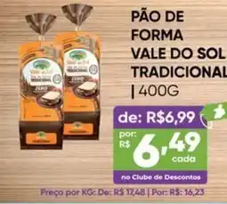 Pais e Filhos Supermercados Pão de forma vale do sol tradicional oferta