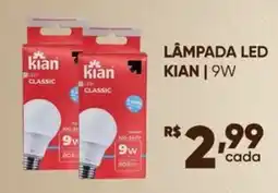 Pais e Filhos Supermercados Lâmpada led kian | 9w oferta