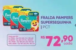 Pais e Filhos Supermercados fralda pampers supersequinha oferta