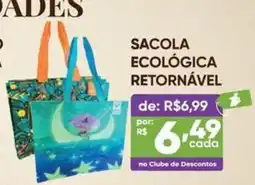 Pais e Filhos Supermercados sacola ecológica retornável oferta
