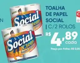 Pais e Filhos Supermercados Toalha de papel social oferta