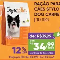 Pais e Filhos Supermercados Ração para cães stylo dog carne oferta