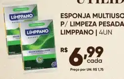 Pais e Filhos Supermercados esponja multiuso p/ limpeza pesada limppano oferta