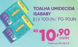 Pais e Filhos Supermercados toalha umidecida isababy oferta