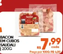 Pais e Filhos Supermercados Bacon em cubos saudali oferta