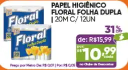 Pais e Filhos Supermercados Papel higiênico floral folha dupla oferta
