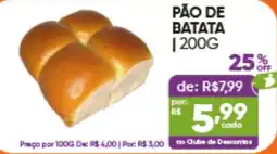 Pais e Filhos Supermercados pão de batata oferta