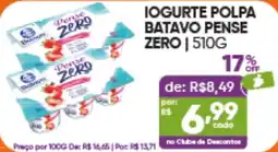 Pais e Filhos Supermercados Iogurte polpa batavo pense zero oferta