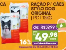 Pais e Filhos Supermercados Ração p/ cães stylo dog original oferta