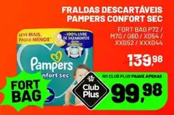 Supermercado Cubatao Fraldas descartáveis pampers confort sec oferta