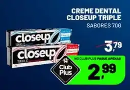 Supermercado Cubatao Creme dental closeup triple sabores oferta