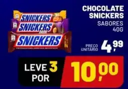 Supermercado Cubatao Chocolate snickers sabores oferta