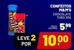 Supermercado Cubatao Confeitos m&m's chocolate oferta