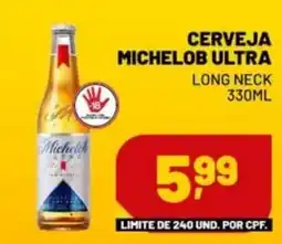Supermercado Cubatao Cerveja michelob ultra long neck oferta