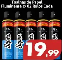 Supermercados Fluminense Toalhas de papel fluminense oferta