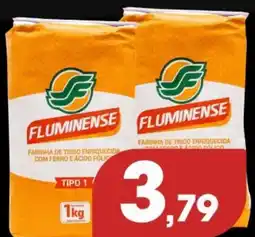 Supermercados Fluminense Farinha de trigo enriquecida tipo 1 oferta