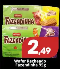 Supermercados Fluminense wafer recheado fazendinha oferta