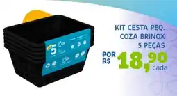 Trimais Supermercado kit cesta pequ coza brinox oferta