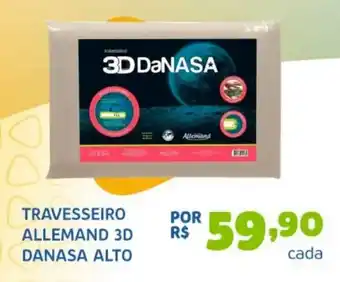 Travesseiro allemand 3d danasa alto
