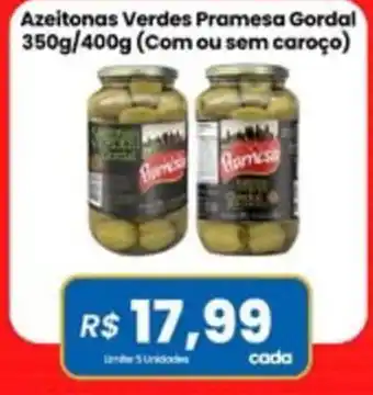 Azeitonas verdes pramesa gordal