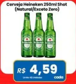 Supermercados Pró Brazilian Cerveja Heineken 250ml Shot (Natural/Exceto Zero) oferta