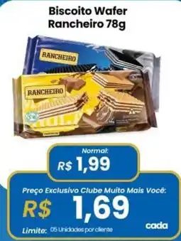 Supermercados Pró Brazilian Biscoito Wafer Rancheiro oferta