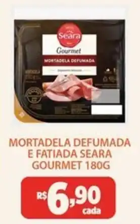 Mortadela defumada e fatiada seara gourmet