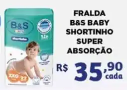 Bahamas Mix Fralda b&s baby shortinho super absorção oferta