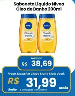 Supermercados Pró Brazilian Sabonete Líquido Nivea Óleo de Banho oferta