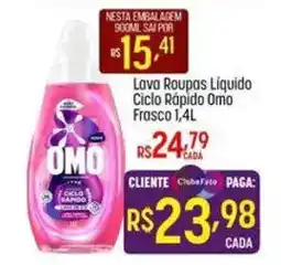 Muffato Lava Roupas Líquido Ciclo Rápido Omo Frasco 1,4L oferta