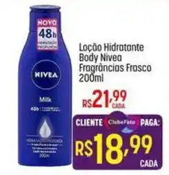 Muffato Loção hidratante body nivea fragrâncias frasco oferta