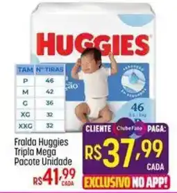 Muffato Fralda huggies triplo mega unidade oferta