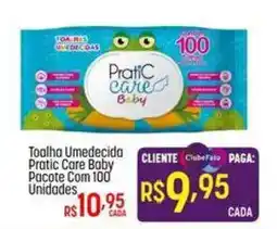 Muffato Toalha umedecida pratic care baby oferta