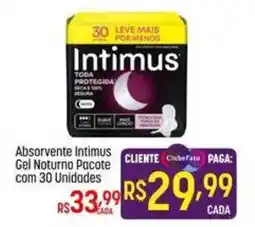 Muffato Absorvente intimus gel noturno pacote oferta
