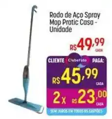 Muffato Rodo de Aço Spray Mop Pratic Casa - Unidade oferta