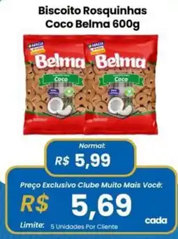 Supermercados Pró Brazilian Biscoito Rosquinhas Coco Belma oferta