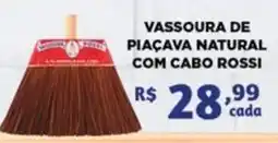 Bahamas Mix Vassoura de piacava natural com cabo rossi oferta