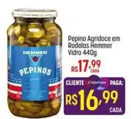 Muffato Pepino agridoce em rodelas hemmer vidro oferta