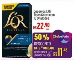 Muffato Cápsulas l'or tipos caixa com 10 unidades oferta