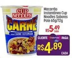 Muffato Macarrão instantâneo cup noodles sabores pote carne defumada oferta