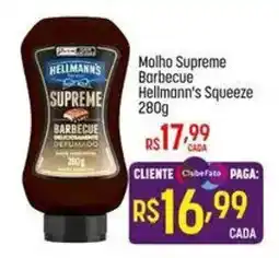 Muffato molho supreme barbecue hellmann's squeeze oferta